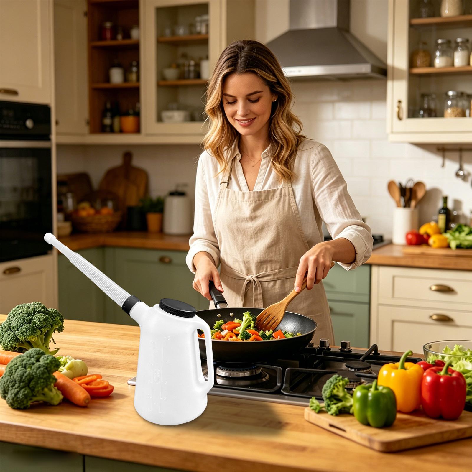Plastikowy 5-litrowy pojemnik  – Home Cooking Oil Making Machine recenzja i cena